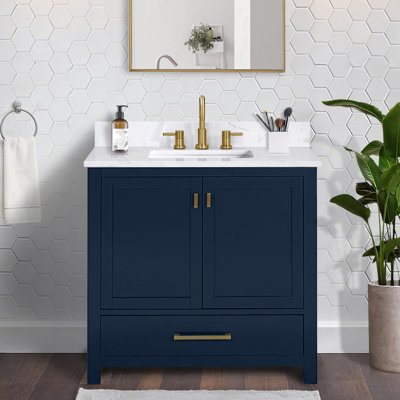 Meuble-lavabo simple 36 po avec plateau Souther