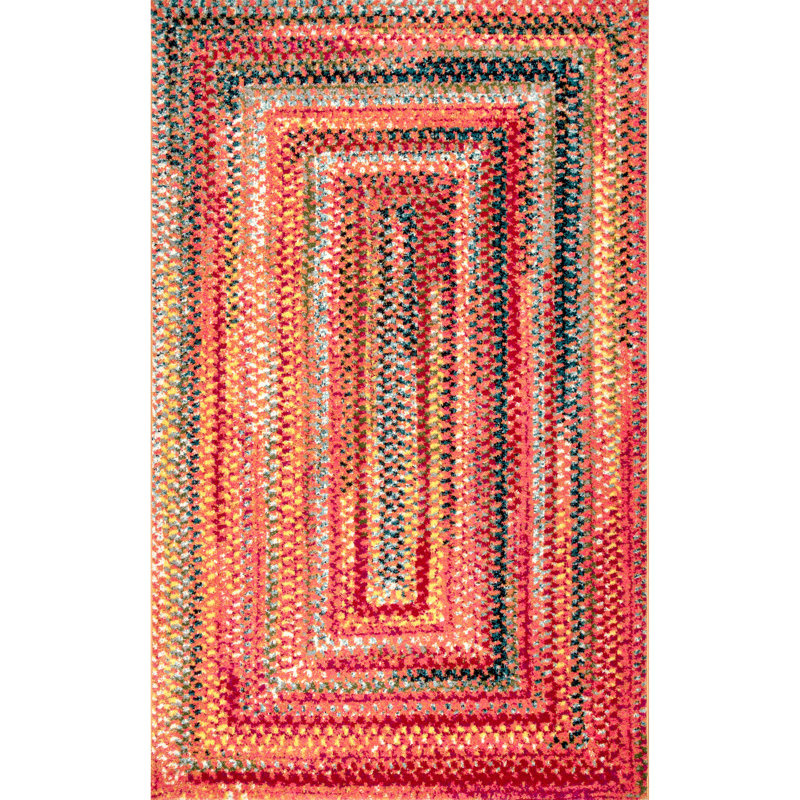 Geometric Indoor Rug, Rectangle 5' x 8'