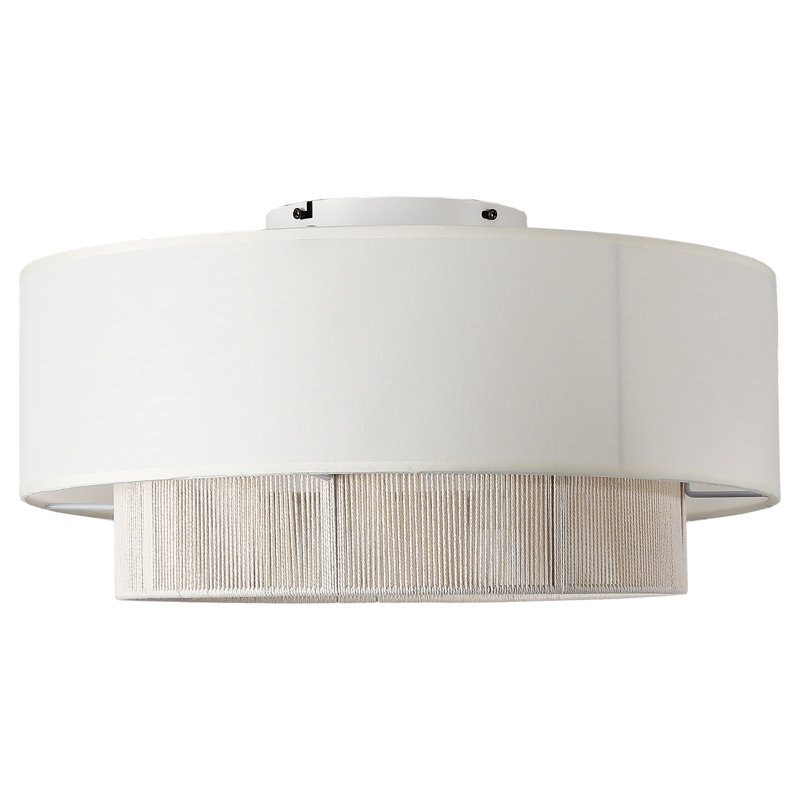 Ventilateur de plafond en rotin de 20 po avec éclairage et télécommande Tavi, ventilateur de plafond 4 lumières avec lumière et housse et corde de papier Tavi