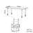 Elegant and fashionable solid wood dinning table-198241664