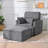 Upholstered Accent Armchair With Storage Ottoman-471404072
