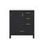 Ensemble de meuble-lavabo de meuble-lavabo de 30 pouces comprenant une armoire de rangement, une porte à fermeture douce, 3 tiroirs et un plateau amovible-1772481235