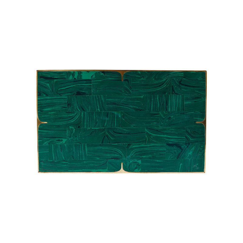 Orin Decorative Box, Green/Gold