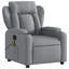 Fauteuil inclinable de massage en tissu vidaXL, dossier et repose-pieds réglables-97814432