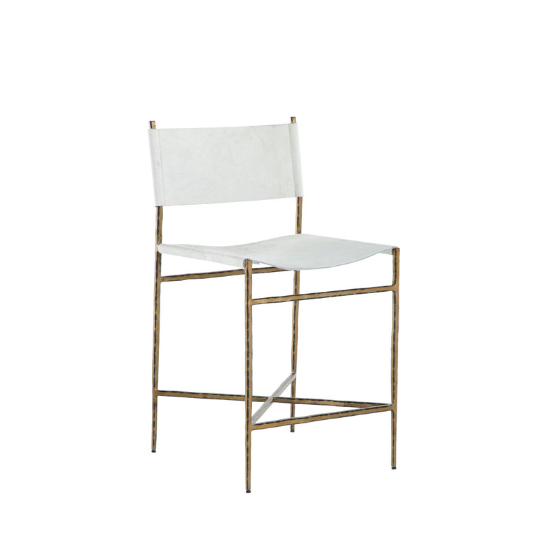 Landon Bar Stool - Gold, Counter Stool (23” Seat Height)