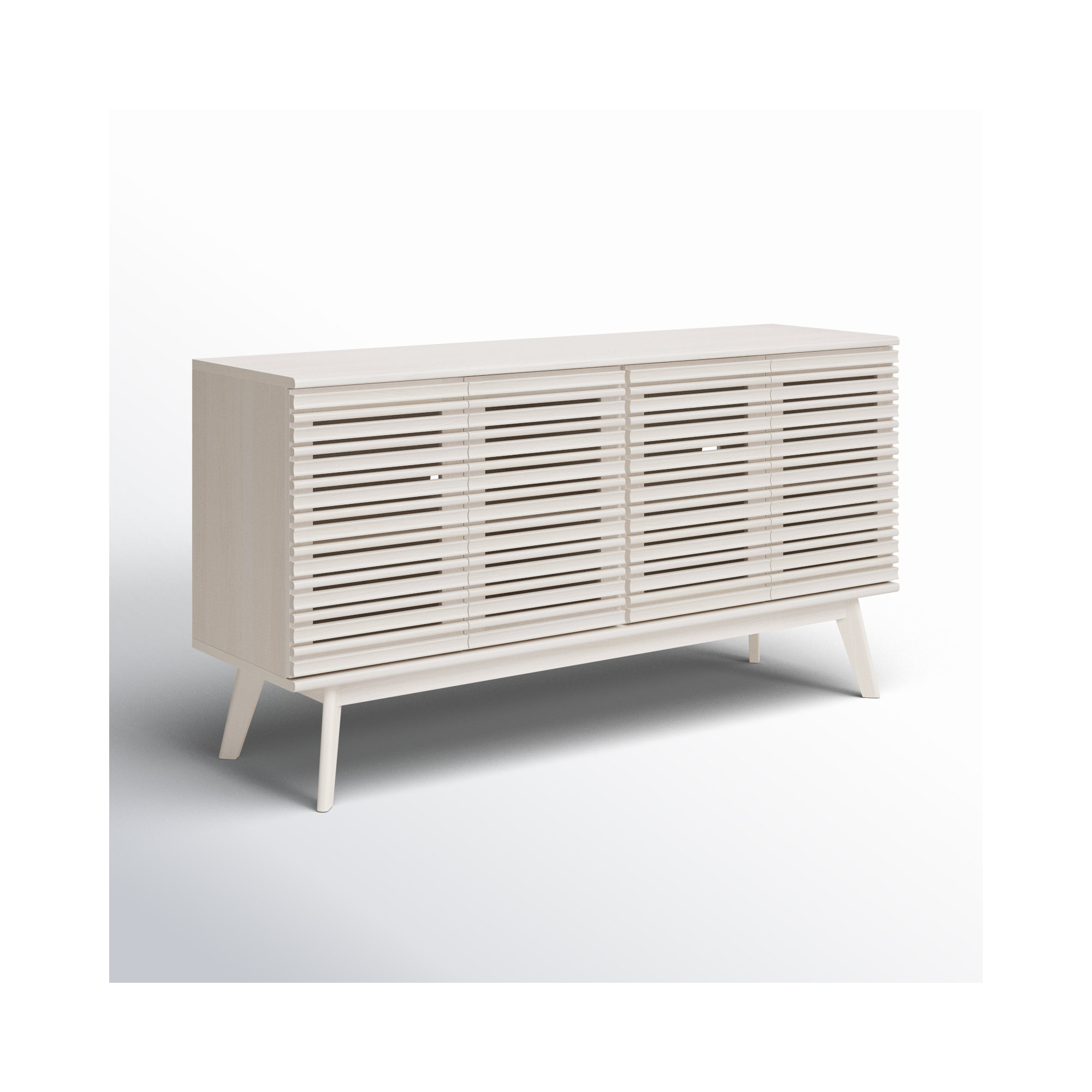 Daima 62'' Media Console, Bleached White