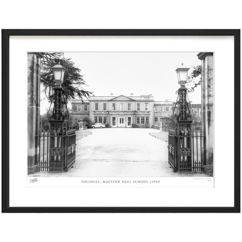 Solihull, Malvern Hall School C1965 - Single Picture Frame Print, 45cm H x 60cm W x 2.3cm D