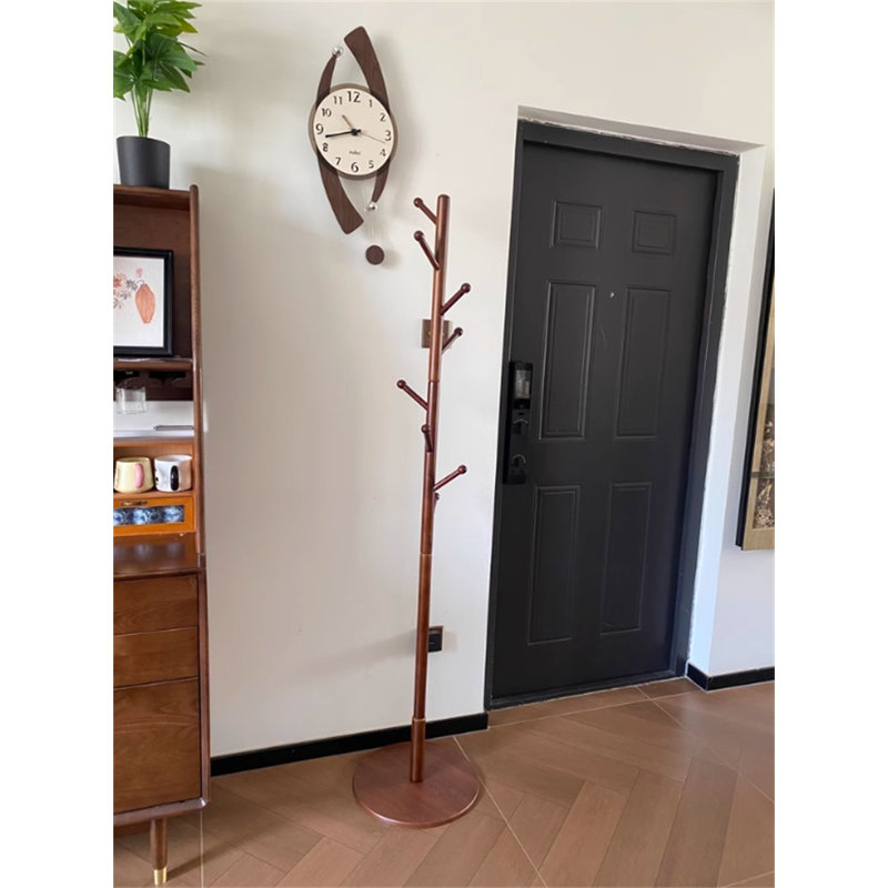 Serene Wax Wood Clothes And Hat Stand, Tan