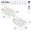 Sock Organiser Organisateur de tiroir - Solution de rangement de placard pliable pour chaussettes, sous-vêtements, cravates, ceintures et accessoires, ensemble de 2-332492932