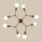 8-Light Modern Sputnik Sphere Chandelier