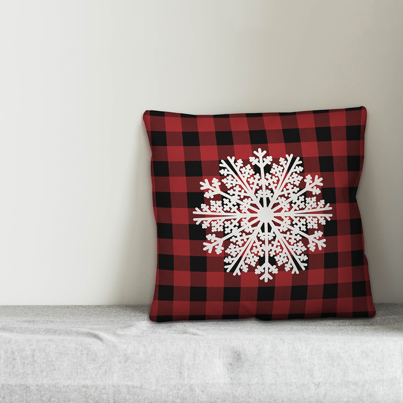  Snowflake Throw Pillow, 16" x 16", Pillow Cover Only - No Insert