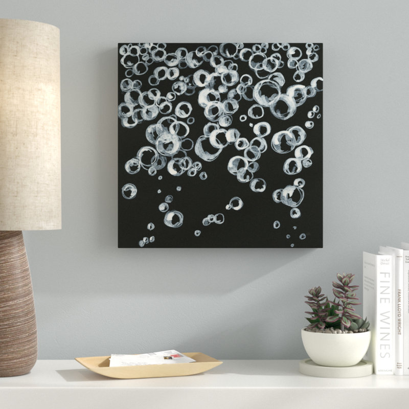 « bubbles ii », reproduction de peinture à l’acrylique sur toile tendue, H 24 po x l 24 po x P 2 po