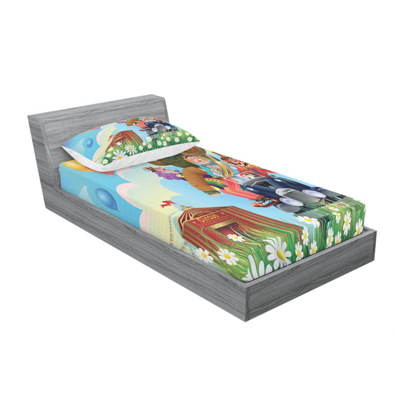 Microfiber Sheet Set, Twin Sheet Set with Fitted Sheet