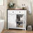 Casual Living Room Storage Cabinet - Construction With Walnut Countertop And Adjustable Shelf Kitchen Console Particle Board & Drawer
