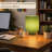 10” Japanese Style Double-Layer Fabric Table Lamp with Natural Wood Base, Dimmable & Adjustable Color Temperature, E12 Socket, Ul Listed-1549339275