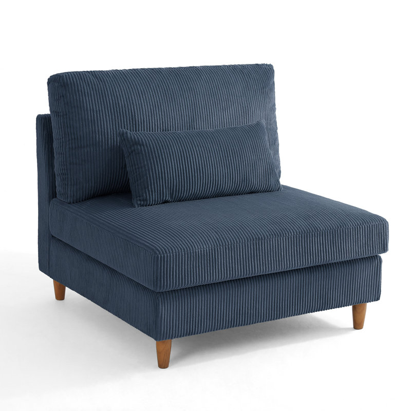 Upholstered Accent Chair, Navy