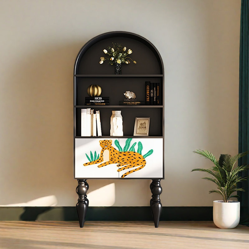 Modern fun cute animal print bookcase