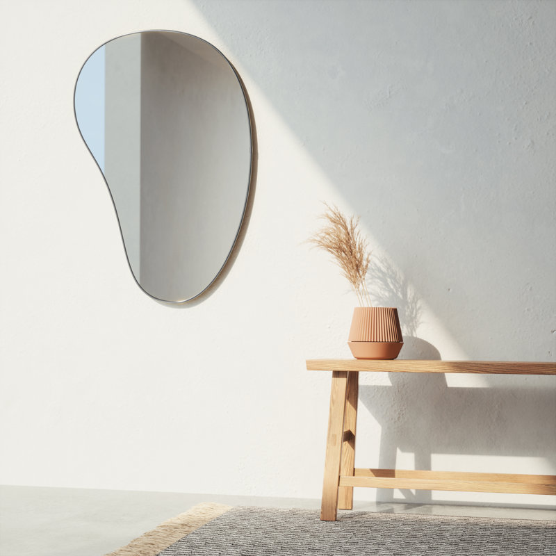 Umbra Hubba Pebble 24 x 36" Mirror, Black