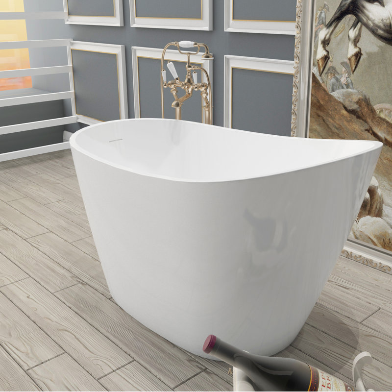 Free Standing Tub 51" x 30" Deep Soaking Acrylic A29 Stand Alone Bathtub