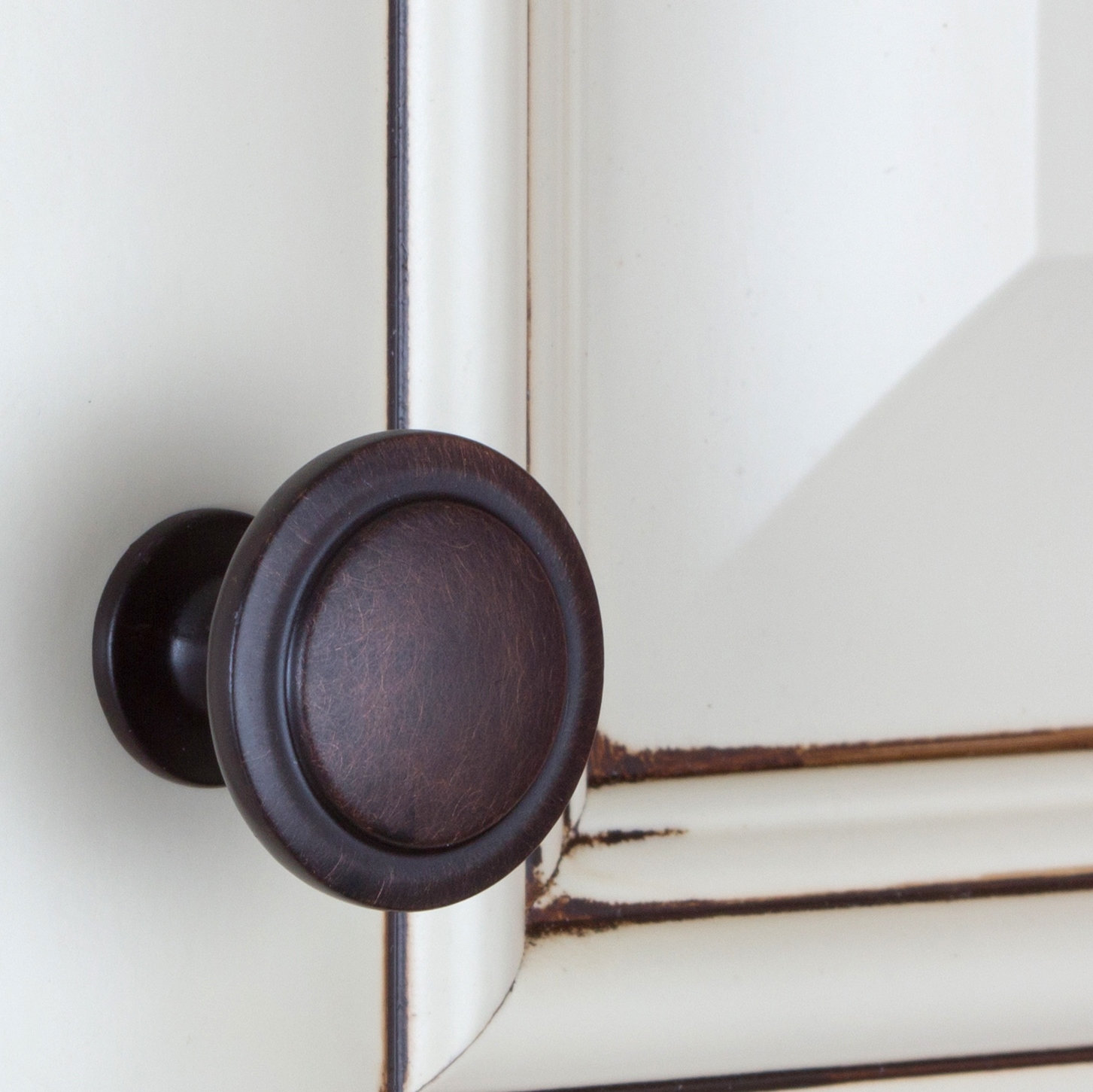 Round Mushroom Cabinet Knob, Oil Rubbed Bronze