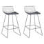 Caillier Upholstered Counter Stool with Metal Frame-2087429060