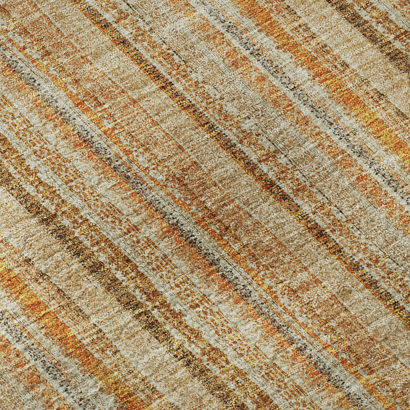 Premium Machine Washable Prisco Peach Rug, Rectangle 8' x 10'