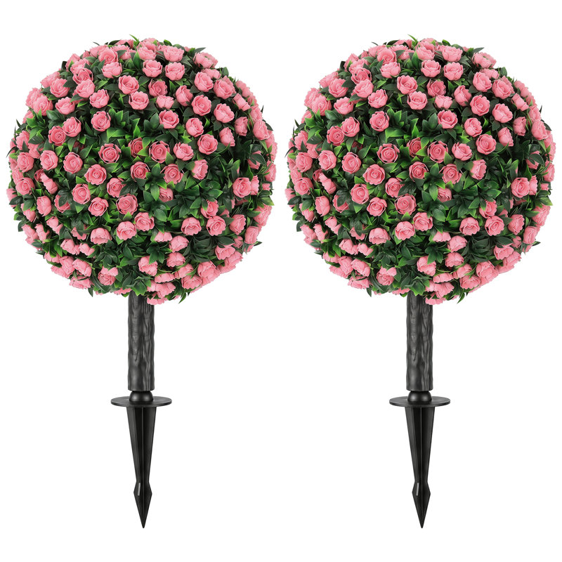 55 cm H Faux Plant, Pink