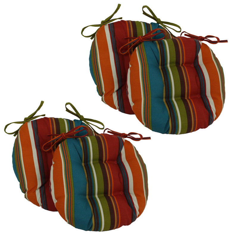 Outdoor 3.5'' Dining Chair Seat Cushion, Westport Teal