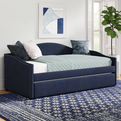 Alisha Upholstered Daybed with Trundle Bed