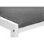 Ensemble de table de salle à manger, ensemble de 3 pièces, petit, abattant de 35 po, cuisine, métal blanc et stratifié, tissu gris, contemporain, moderne-902729200-902729197-902729199