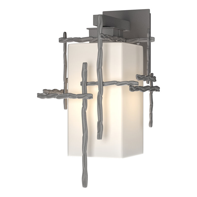 Tura Aluminum Outdoor Sconce, Coastal Burnished Steel, 16.4" H x 9.6" W x 10.7" D