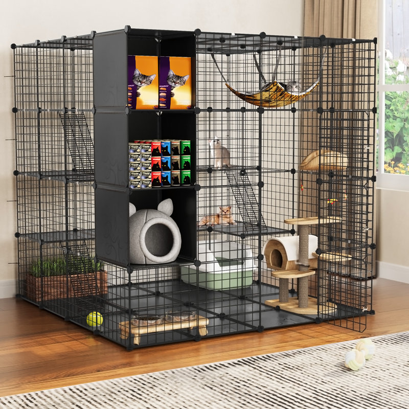  Cage d'extérieur portative Boivin, Catio, avec tablettes, H 55 po x l 55 po x P 55 po 