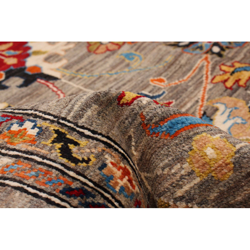 Tapis gris Ghazni 4 pi 1 po x 5 pi 9 po