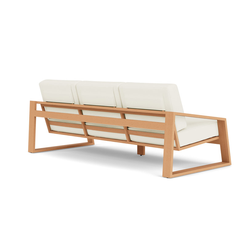 Pursuit Outdoor 3 - Seat Patio Sofa, Sailcloth Salt