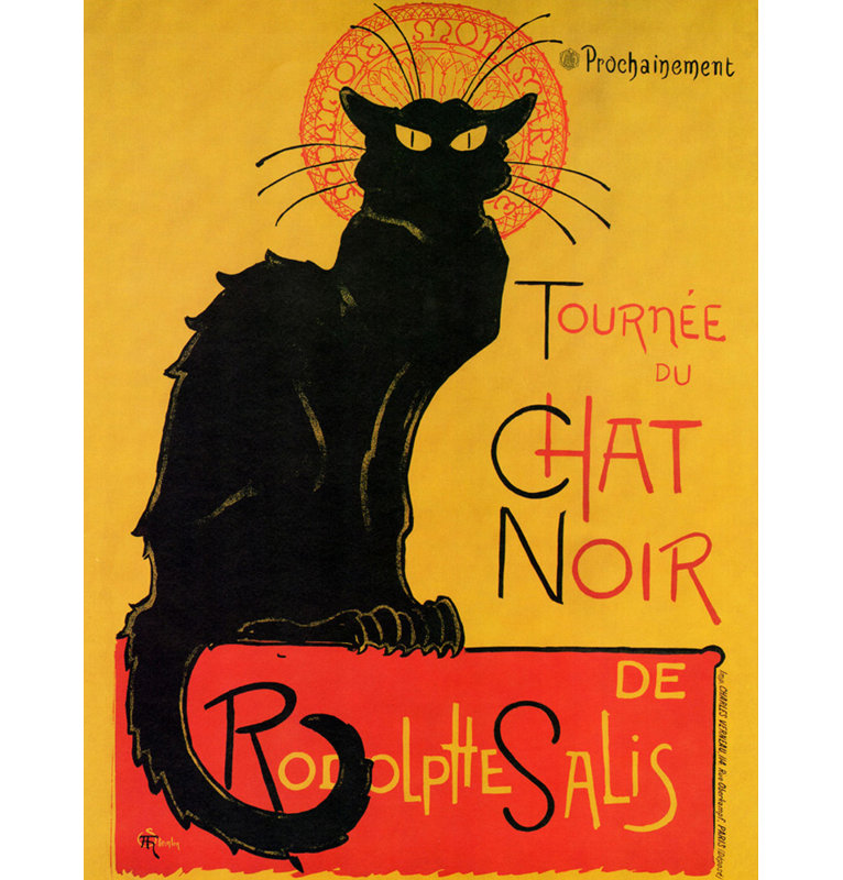 Chat Noir, 24" H x 18" W