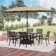 Alyah Rectangular 6 - Person 60" Long Dining Set with Umbrella