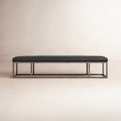 Roux 72" Genuine Leather Dining Bench