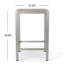 Table de bar d'extérieur en aluminium 43 po avec plateau en verre (table incluse seulement)-1125381213