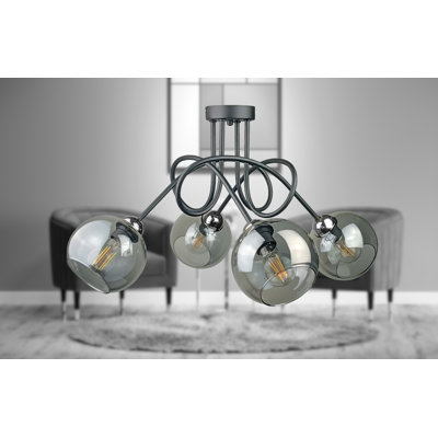 Betzie Glass Semi Flush Mount
