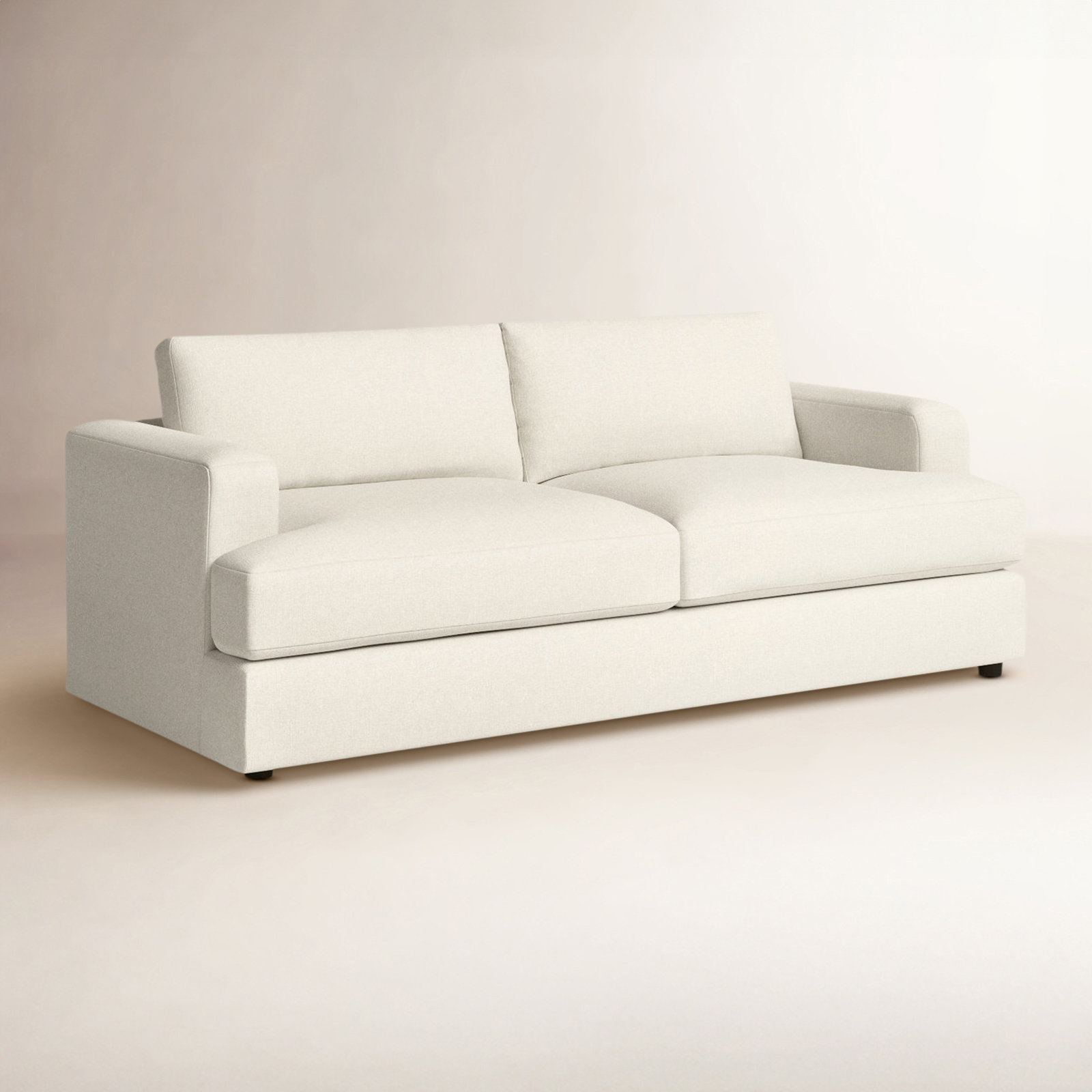 Cayden 84'' Upholstered Sofa, Conversation Pearl Basketweave