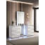 Ensemble de meuble-lavabo blanc avec tiroir et miroir