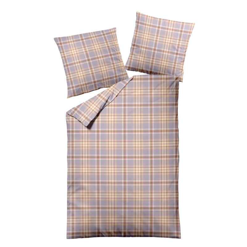 No Pattern Duvet Cover Set with Pillowcases, 155 x 220cm