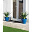 Ensemble de 2 pots à fleurs ronds en céramique artificielle bleu cobalt 15,5 "-995547849-995547891