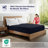 100% Viscose from Bamboo Fitted Sheet Only, 300 Thread Count, Extra Deep Pocket, Elastic with 4 Corner Straps, Cooling & Breathable, Bedding Sheets for Hot Sleepers - Gift-Ready Packaging (Black)-111683278-111683280