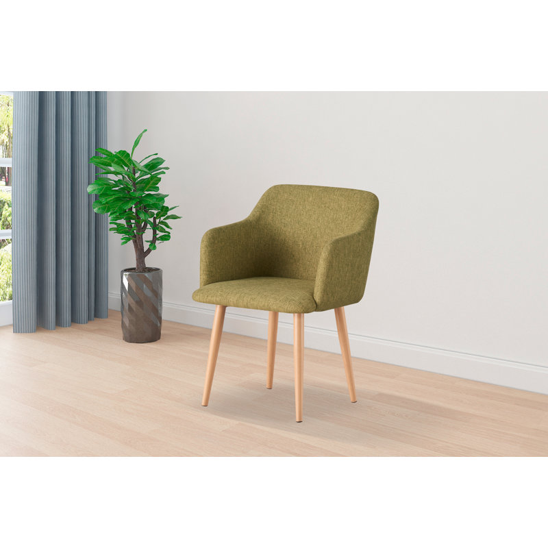 36cm H Fabric Upholstered Armchair, green