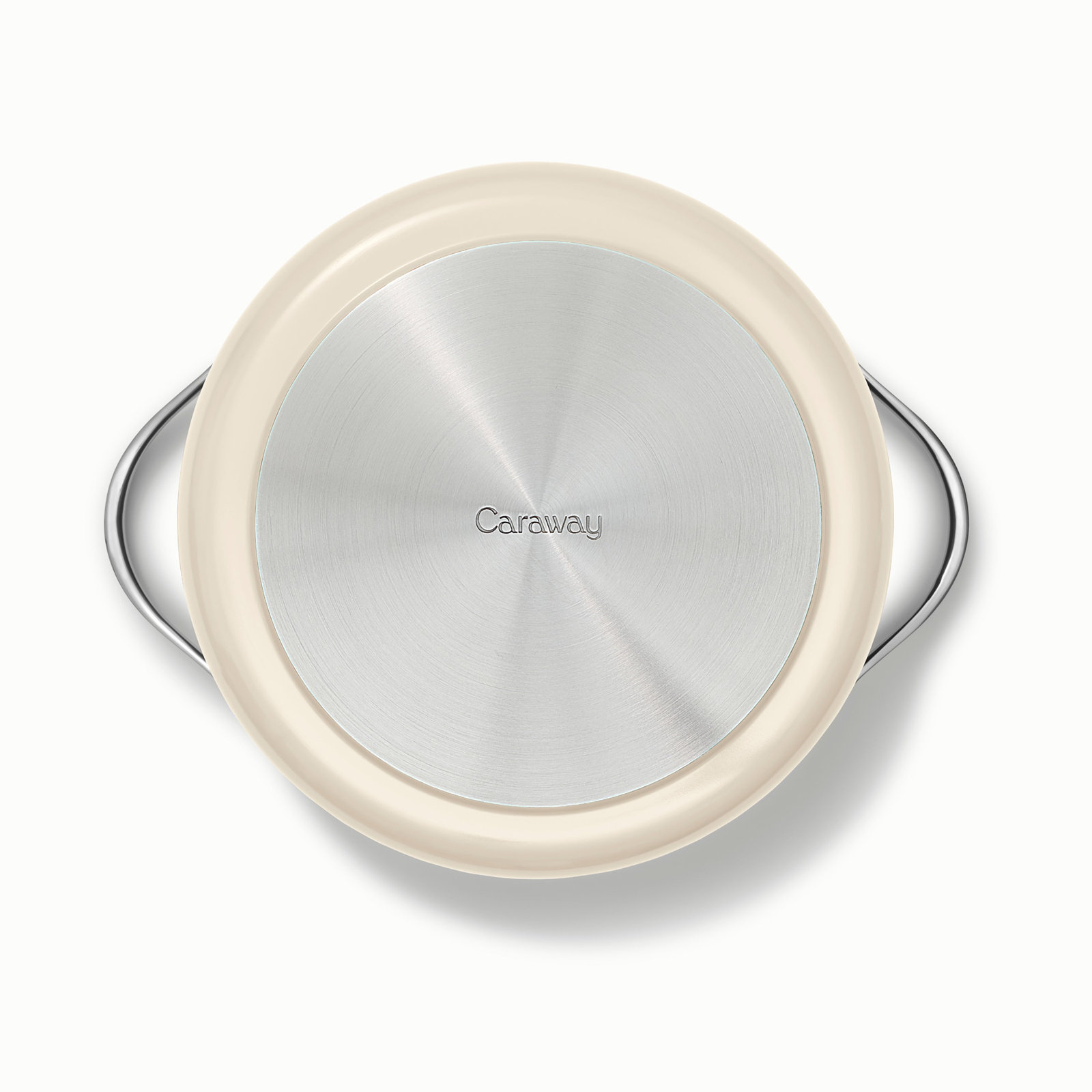 Nonstick Ceramic Braiser, Cream