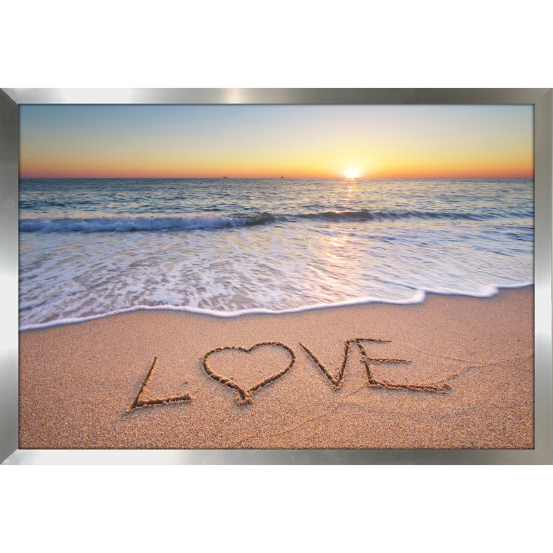 « love », reproduction de photo encadrée, H 35,5 po x l 51,5 po x P 0,75 po
