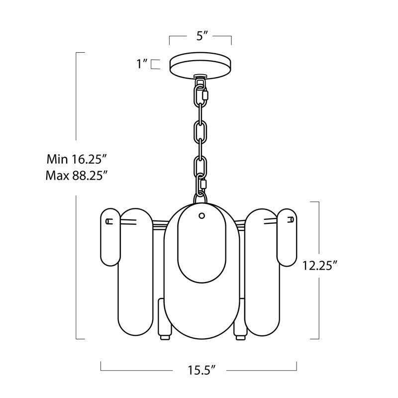 Echo 3 - Light Pendant, Polished Nickel