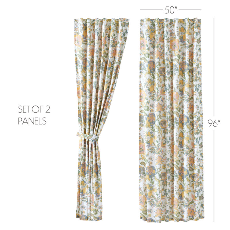Bledian 100% Cotton Room Darkening Curtain Pair