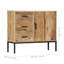 Buffet en bois de manguier massif 34,6 po x 11,8 po x 28 po Arcadia-927317199